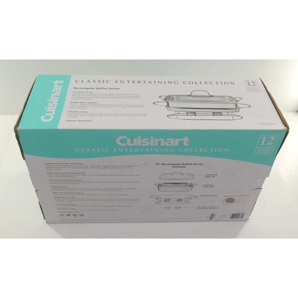 Cuisinart 12" Rectangular Buffet Server NEW NWT - Picture 2 of 3